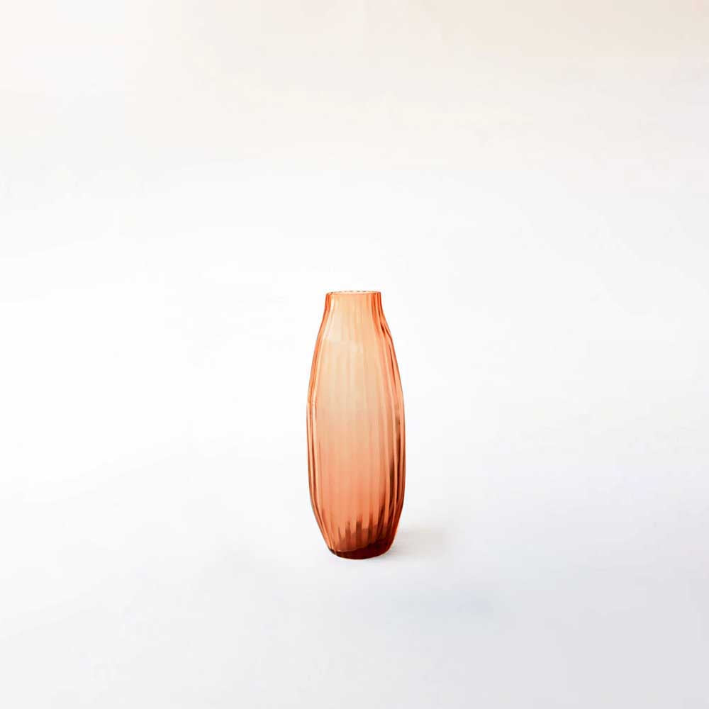 BRIAN TUNKS: Cut Glass Vase Bud | Copper