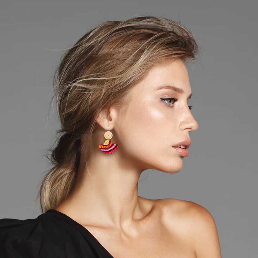 MOE MOE DESIGN: Kirsten Katz Blossom | Layered Pagoda Hoop Earrings
