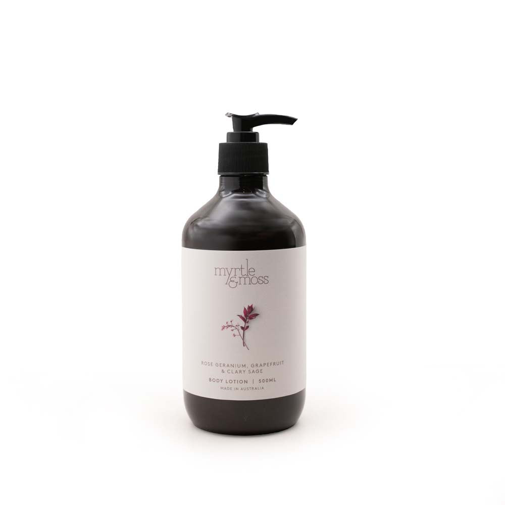 MYRTLE & MOSS: Body Lotion | Rose Geranium