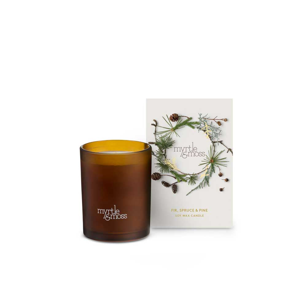 MYRTLE & MOSS: Christmas Candle | Fir, Spruce & Pine