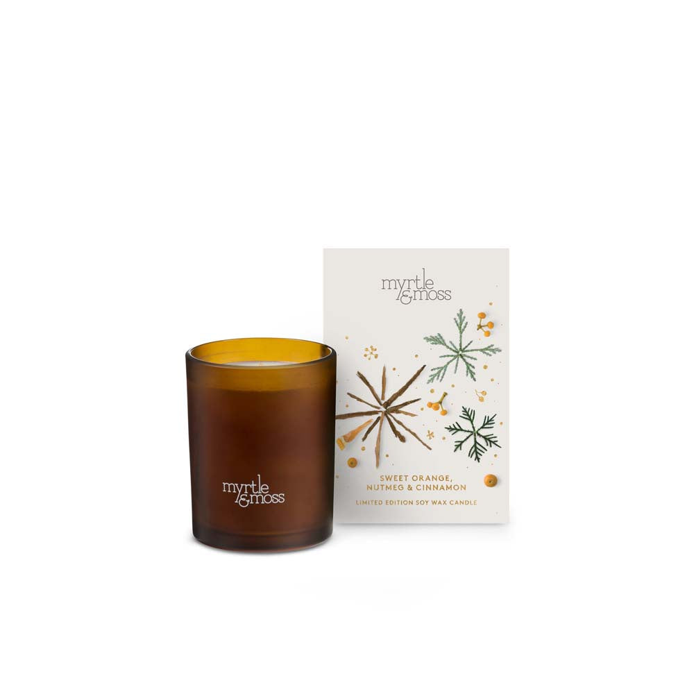 MYRTLE & MOSS: Christmas Candle | Nutmeg & Cinnamon