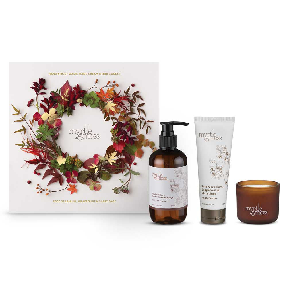 MYRTLE & MOSS: Christmas Trio | Rose Geranium