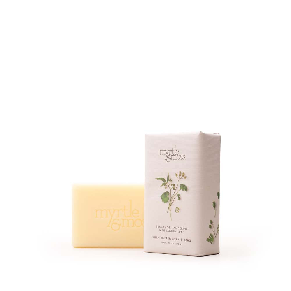 MYRTLE & MOSS: Shea Butter Soap | Bergamot