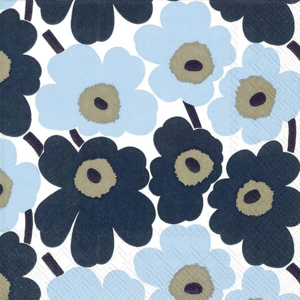 MARIMEKKO: Napkins | Mini Unikko Blue