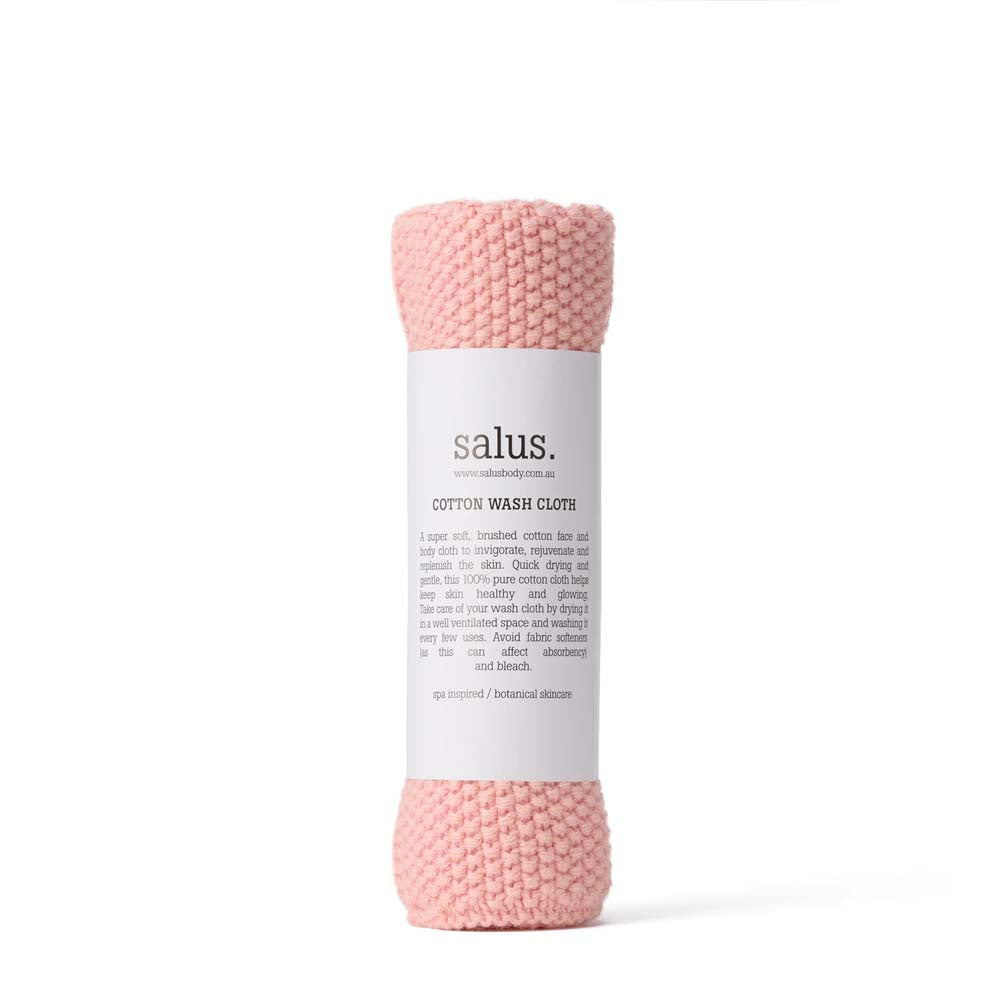 SALUS: Cotton Wash Cloth | Pink