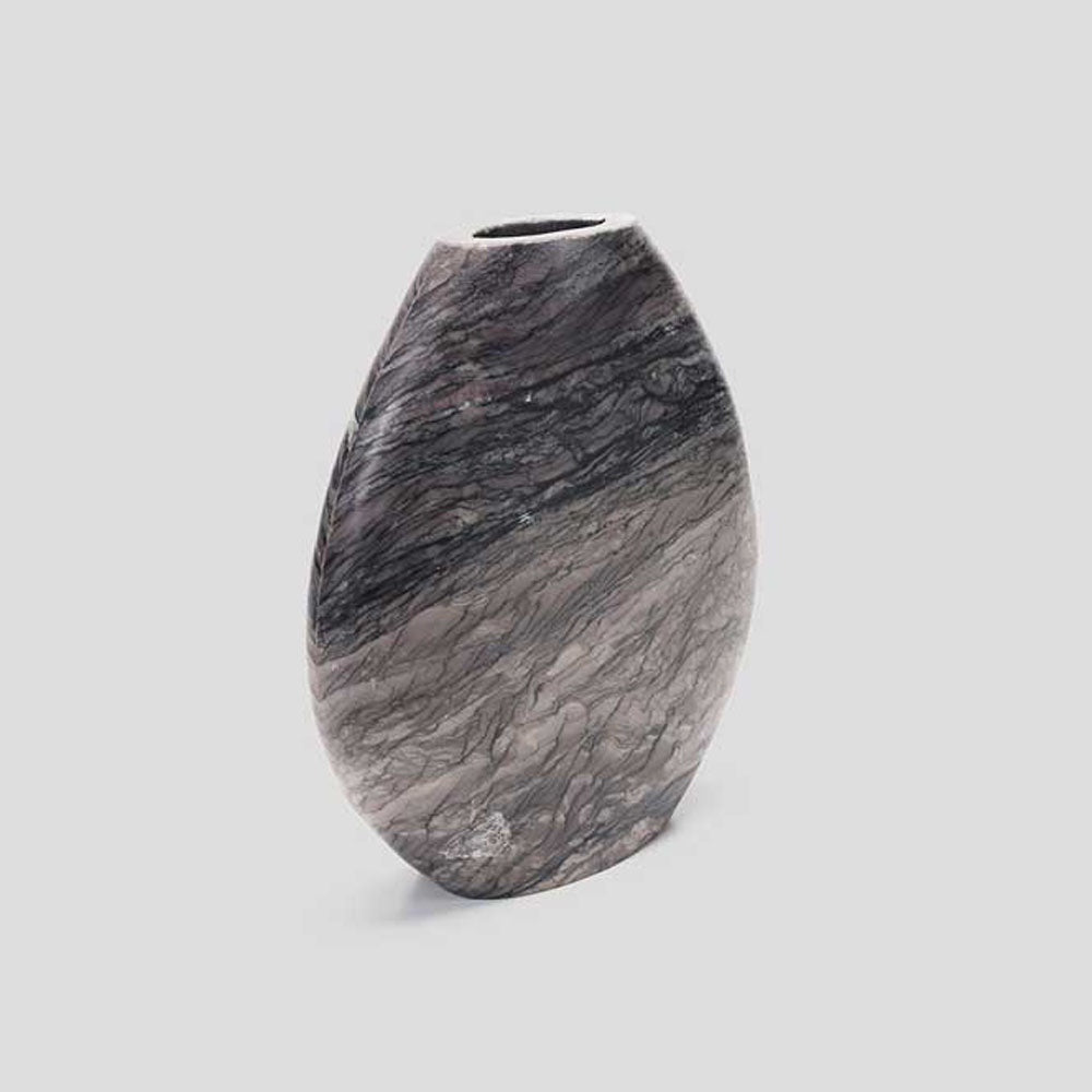 THE FOUNDRY: Celeste Vase Grey Levanto | Teardrop