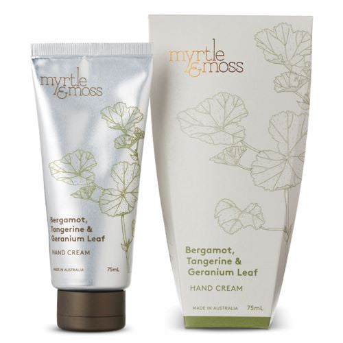 MYRTLE & MOSS: Hand Cream | Bergamot Rind, Tangerine & Geranium Leaf