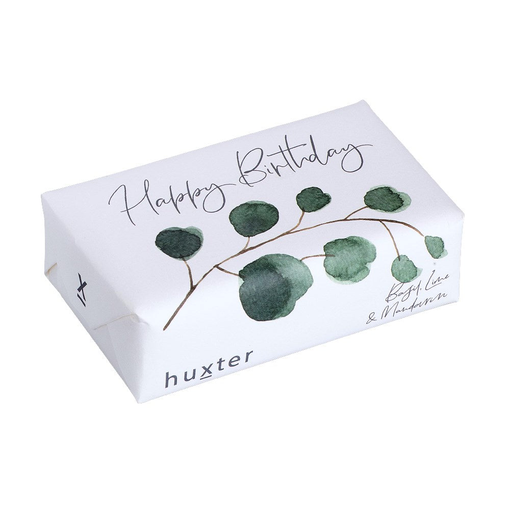 HUXTER: Soap | Happy Birthday - Green Leaves