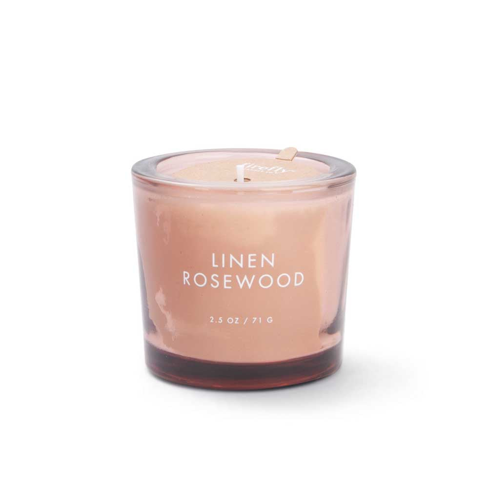 FIREFLY CANDLE CO: Botany | Linen Rosewood 56g