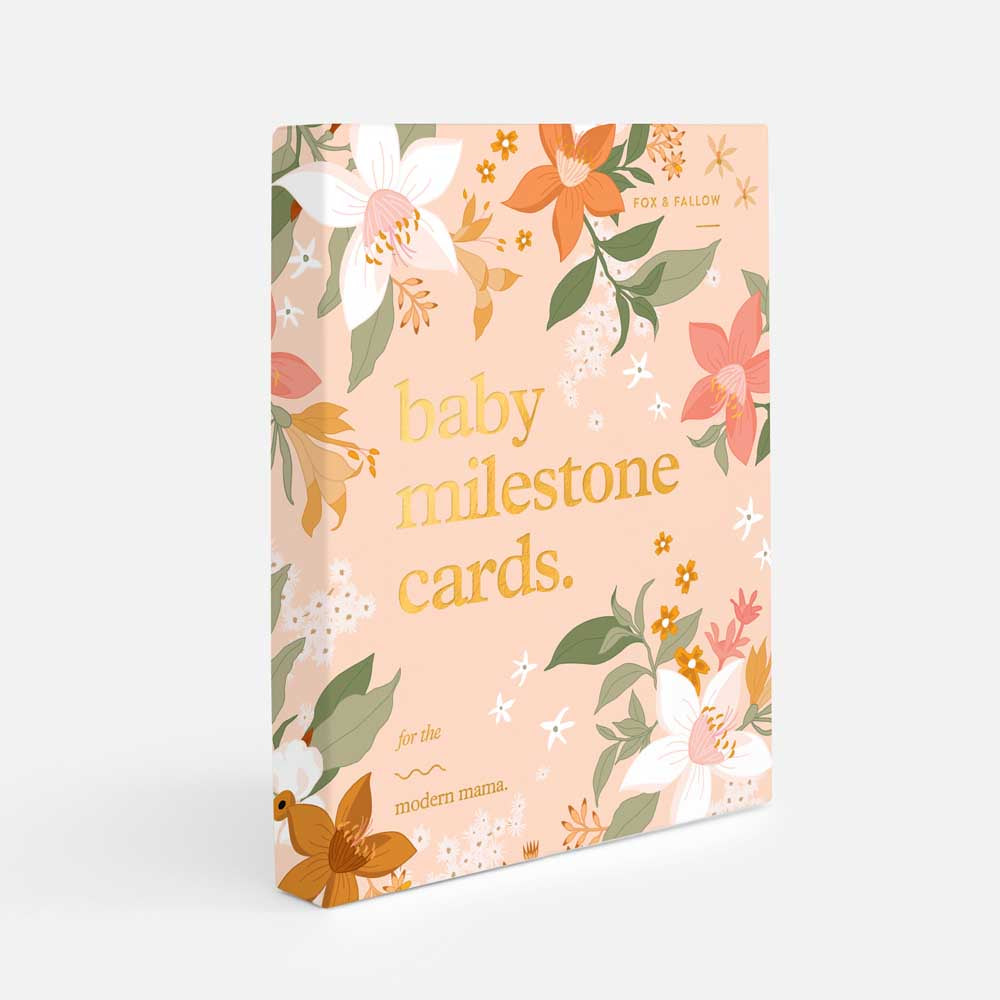 FOX & FALLOW: Baby Milestone Cards | Floral
