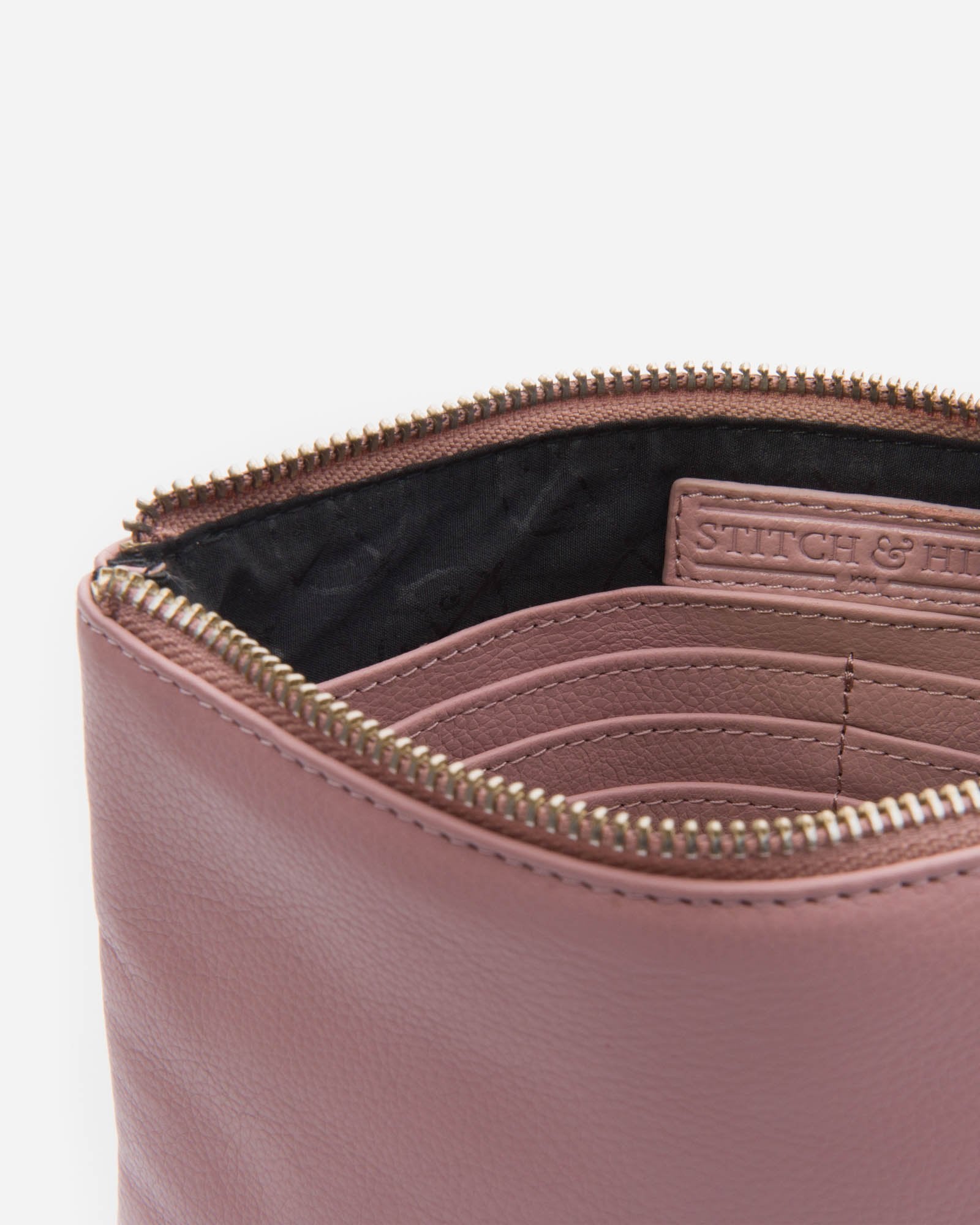 STITCH & HIDE: Cassie Clutch | Dusty Rose