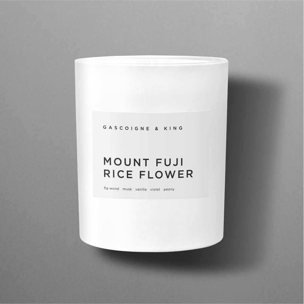 GASCOIGNE & KING: Candle | Mount Fuji Rice Flower