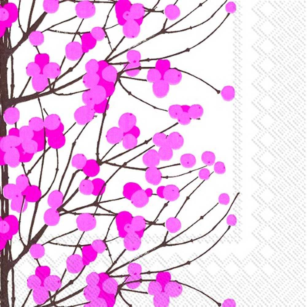 MARIMEKKO: Napkins | Lumimarja White Pink