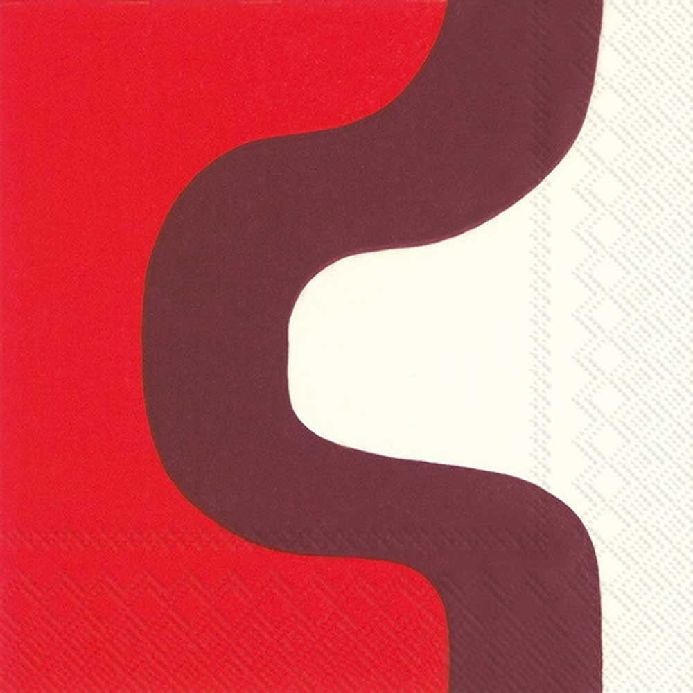 MARIMEKKO: Napkins | Seireeni Dark Red