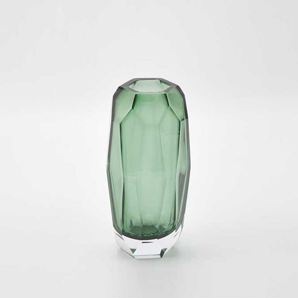THE FOUNDRY: Radiant Vase Polished Emerald | Small