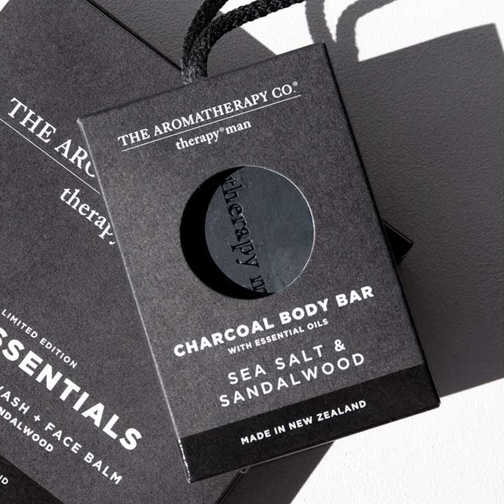 THE AROMATHERAPY CO: Therapy Man | Charcoal Body Bar