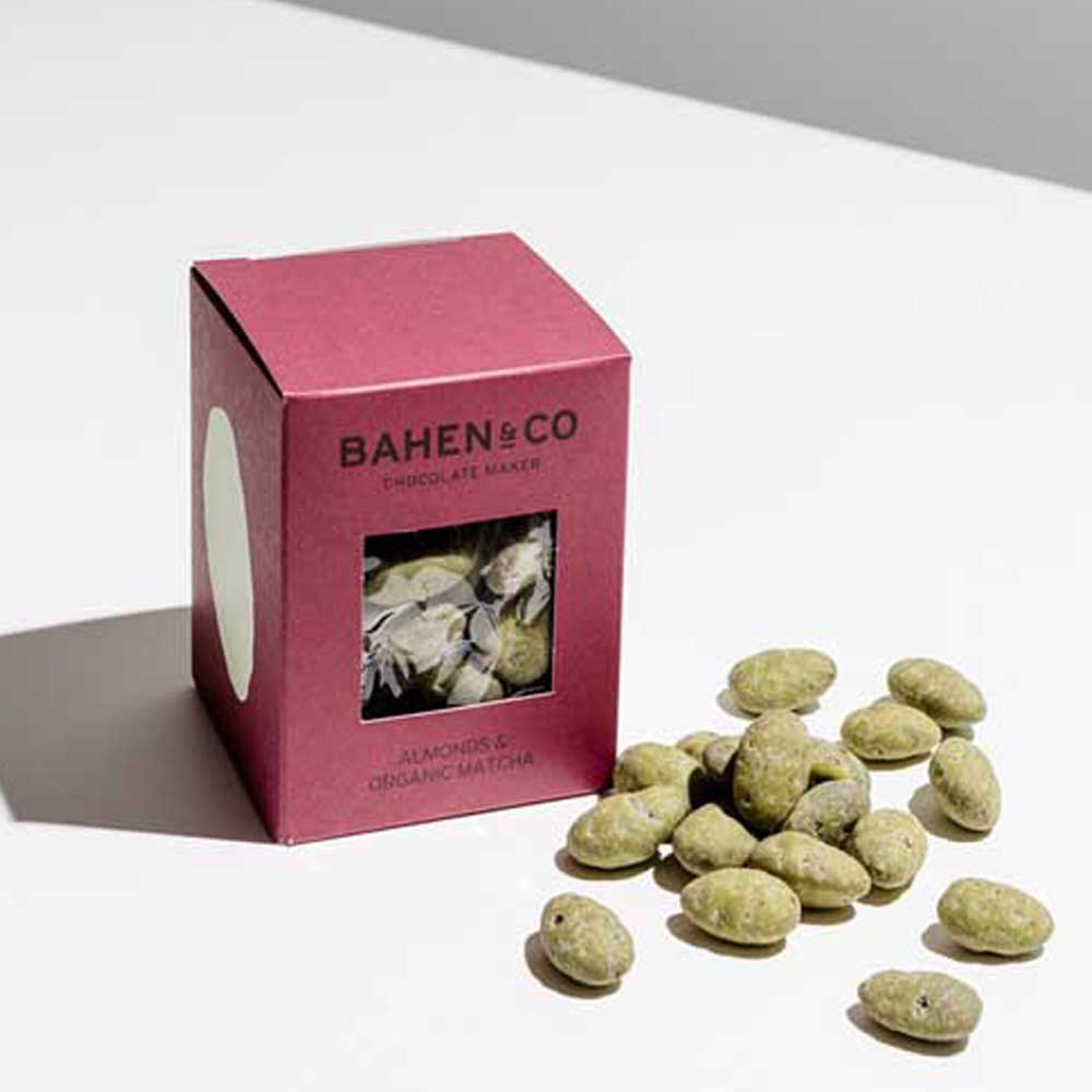 BAHEN & CO CHOCOLATE: Coated | Almonds & Organic Matcha