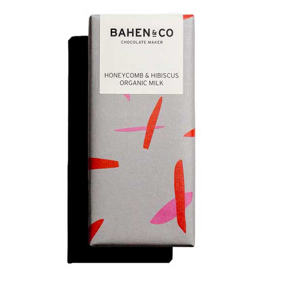 BAHEN & CO CHOCOLATE: Honeycomb & Hibiscus Organic Milk