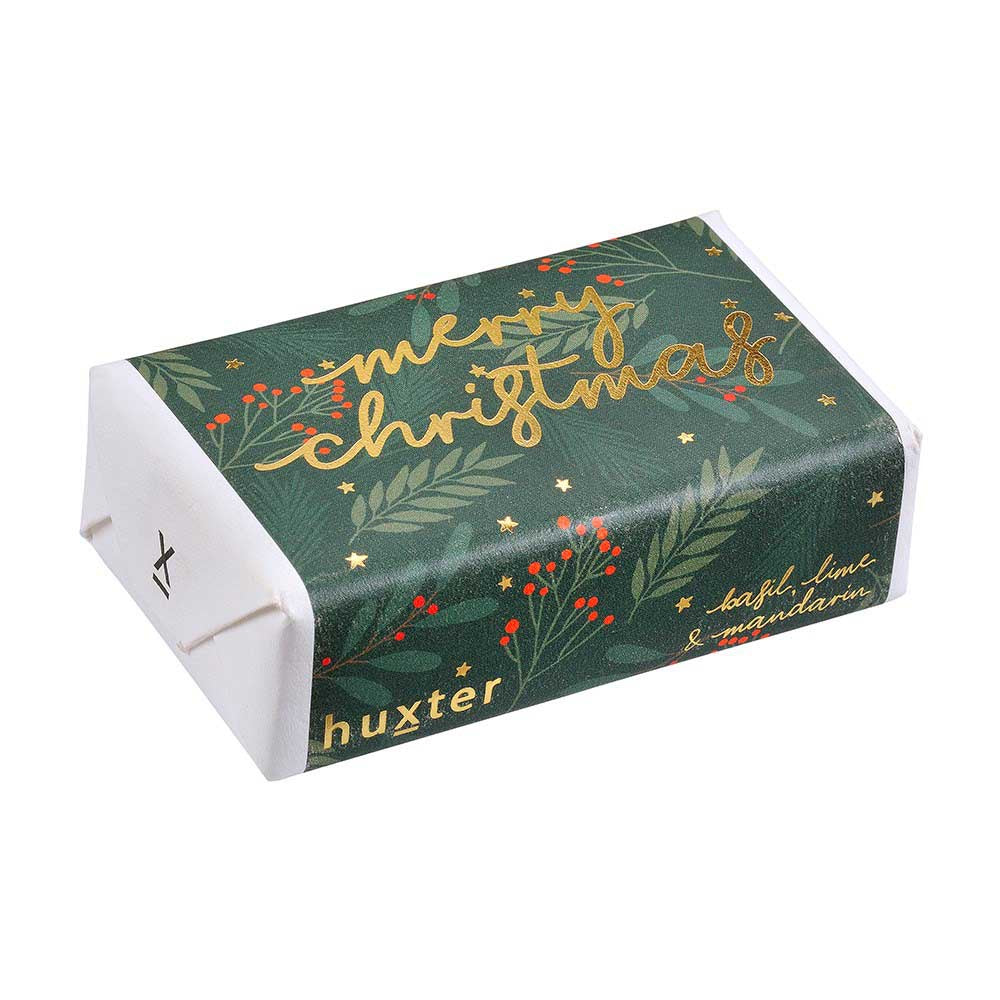 HUXTER: Soap | Merry Christmas - Green Xmas Berries