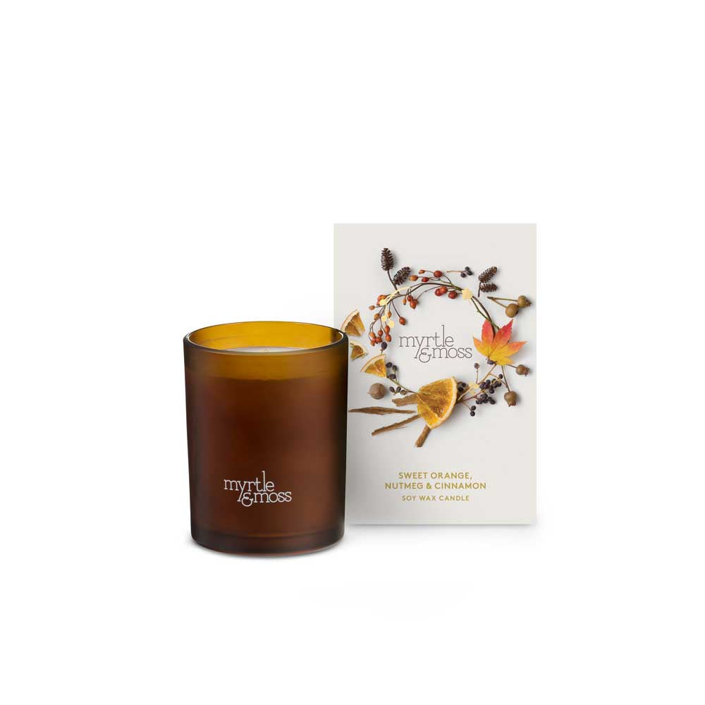 MYRTLE & MOSS: Christmas Candle | Nutmeg & Cinnamon