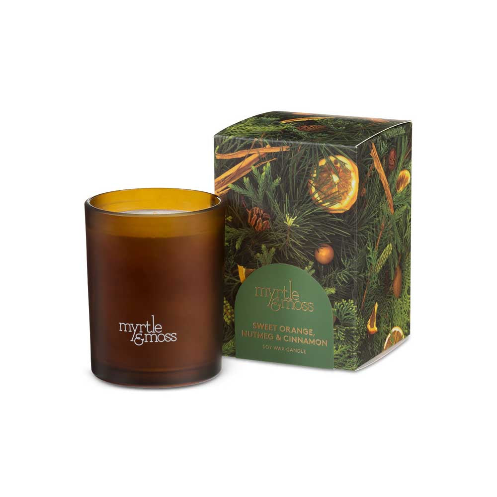 MYRTLE & MOSS: Christmas Candle | Nutmeg & Cinnamon