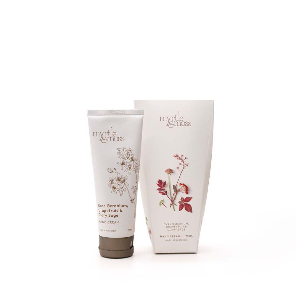 MYRTLE & MOSS: Hand Cream | Rose Geranium 75ml