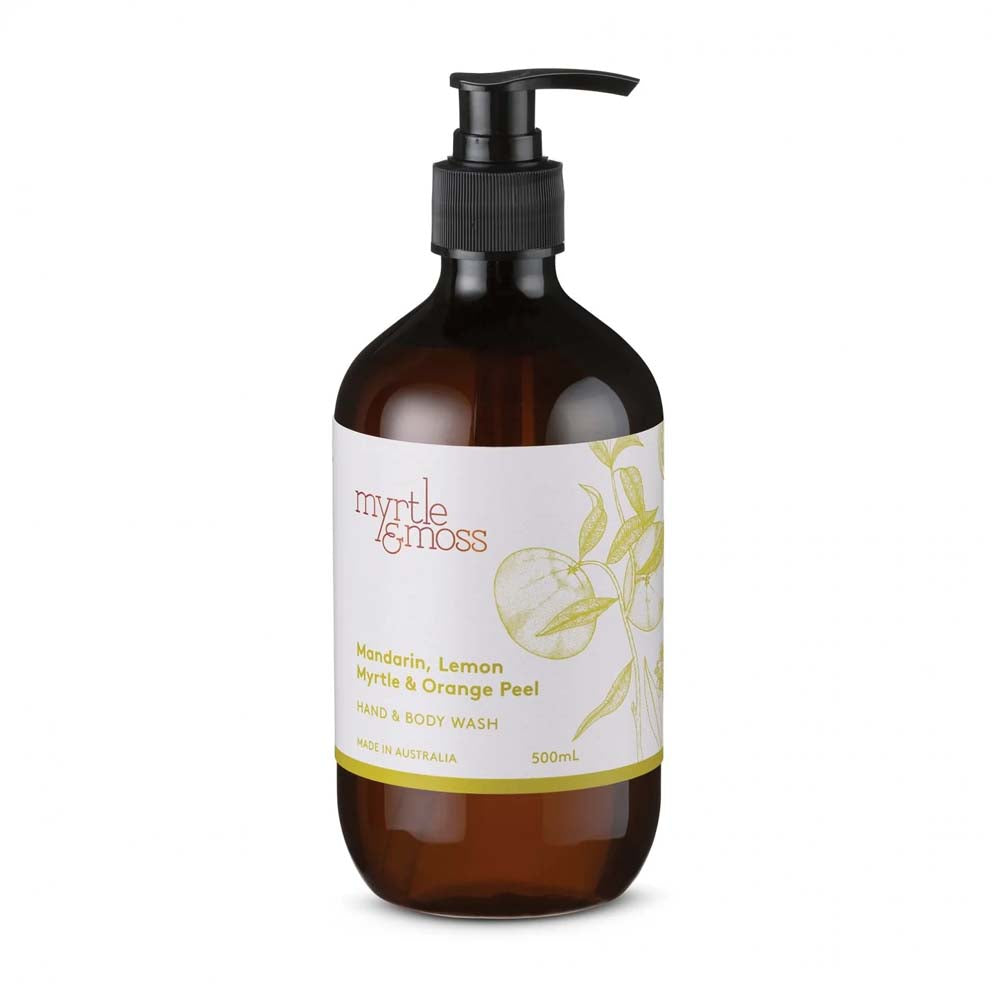 MYRTLE & MOSS: Hand & Body Wash | Mandarin, Lemon Myrtle & Orange Peel