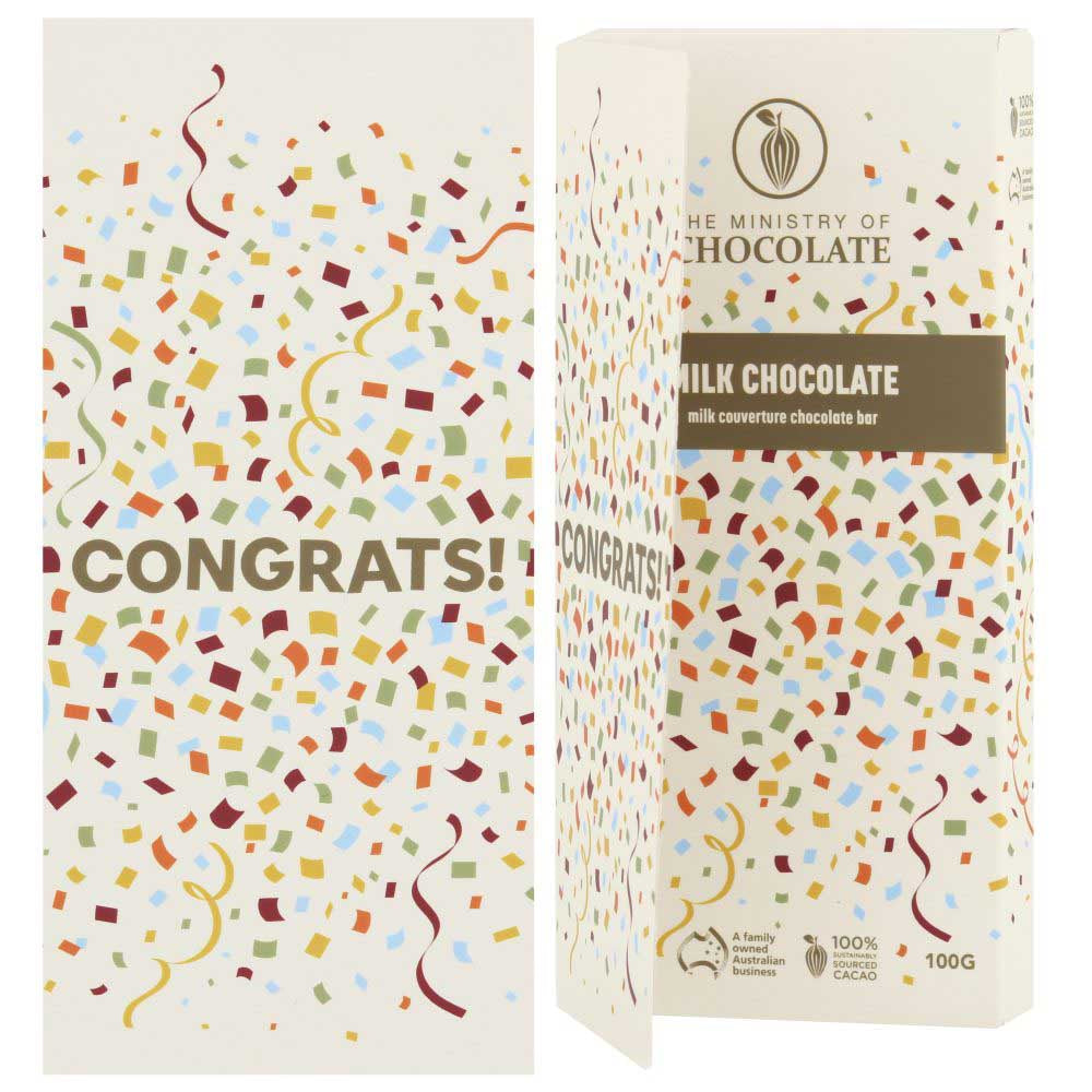 MINISTRY OF CHOCOLATE: Greeting Bar | Congratulations