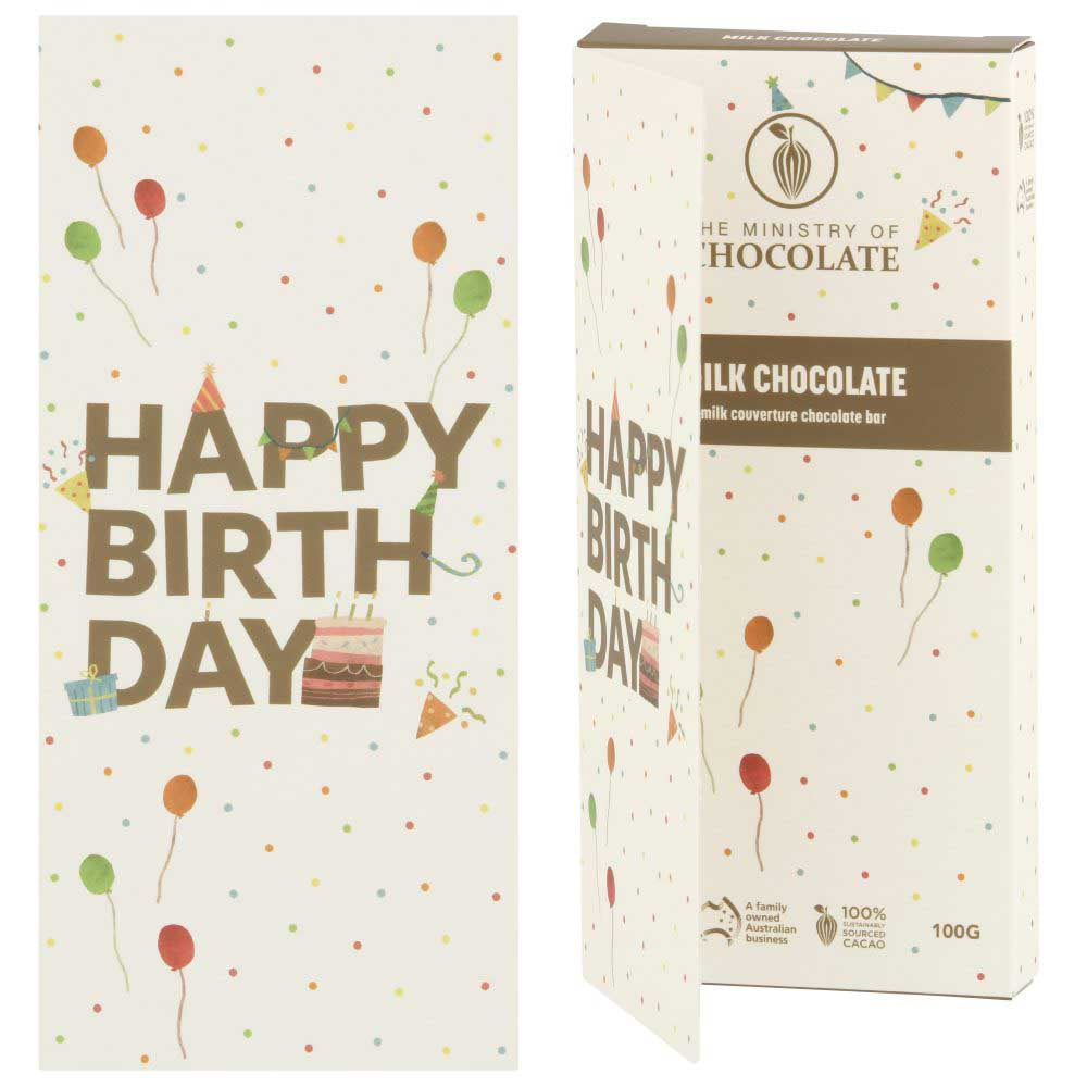 MINISTRY OF CHOCOLATE: Greeting Bar | Happy Birthday