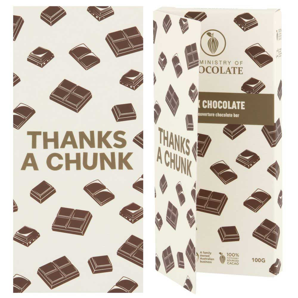 MINISTRY OF CHOCOLATE: Greeting Bar | Thank You