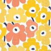 MARIMEKKO: Napkins | Mini Unikko Yellow