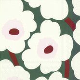 MARIMEKKO: Napkins | Unikko Green Cream