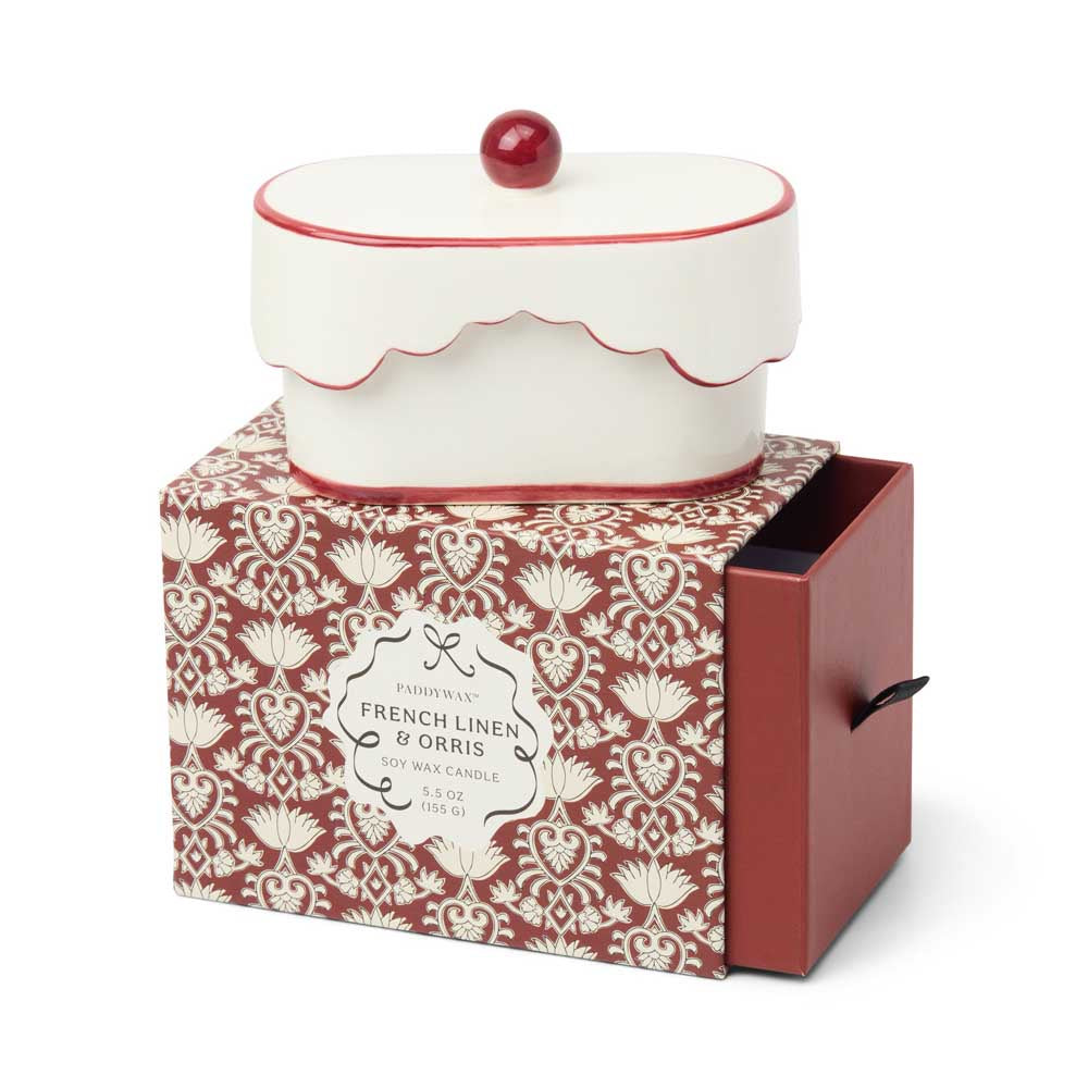 PADDYWAX: Chérie Porcelain Dish | French Linnen & Orris