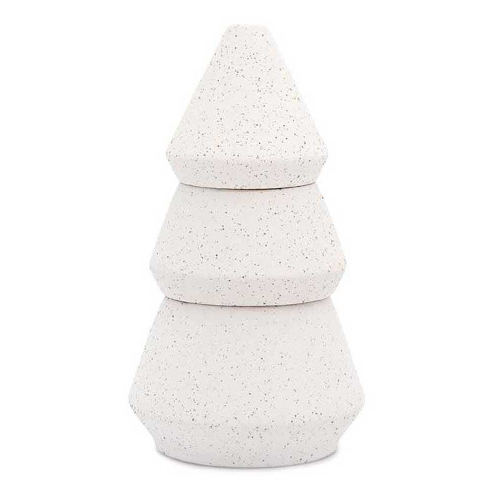 PADDYWAX: Cypress & Fir | Tree Stack Ceramic Candle - White Large