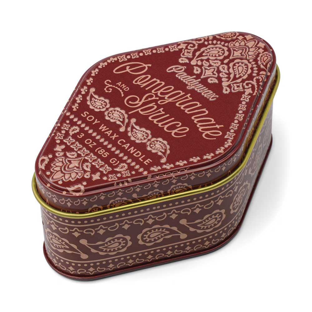 PADDYWAX: Station Tin | Pomegranate Spruce
