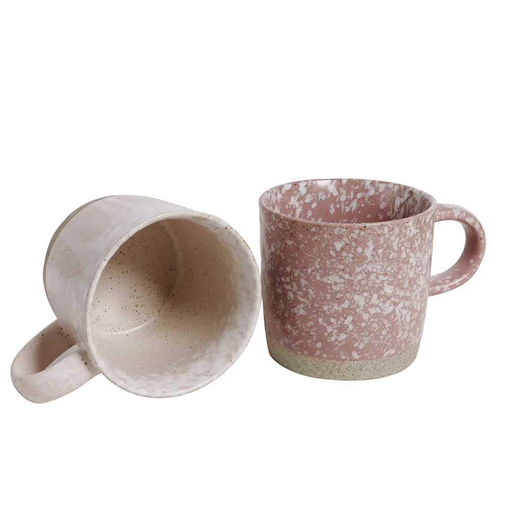 ROBERT GORDON: Strata Mugs | Pink - Set of 4