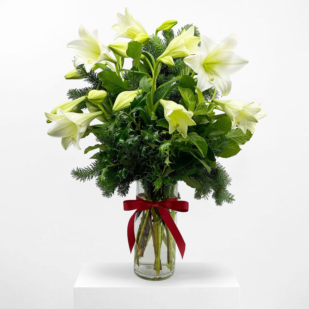 FESTIVE LILY VASE