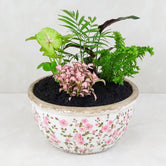 VINTAGE POTTED GARDEN: Pink