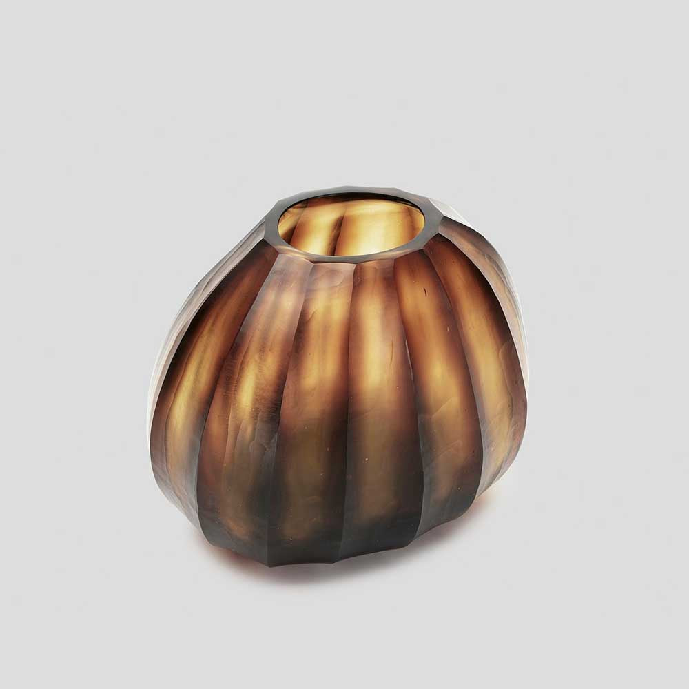 THE FOUNDRY: Aura Vase Amber | Small
