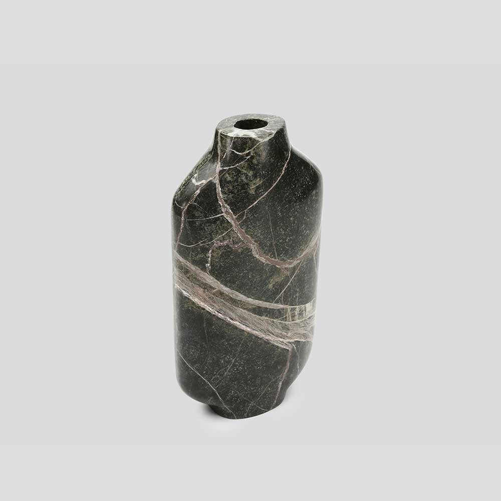 THE FOUNDRY: Celeste Vase Forest Green | Oblong
