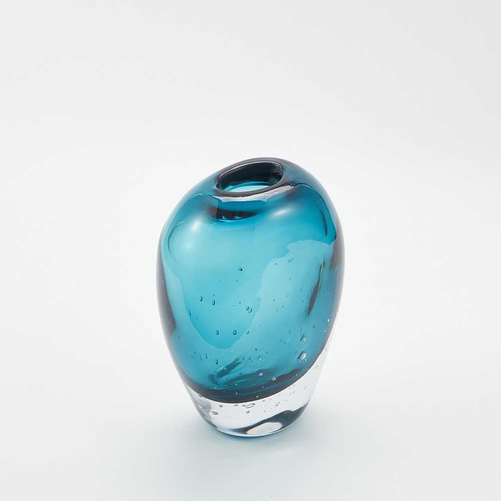 THE FOUNDRY: Eau Vase Azure | Small