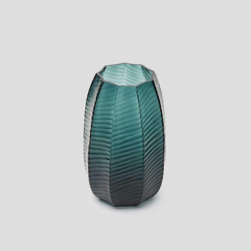 THE FOUNDRY: Lotus Vase Petrol | Medium