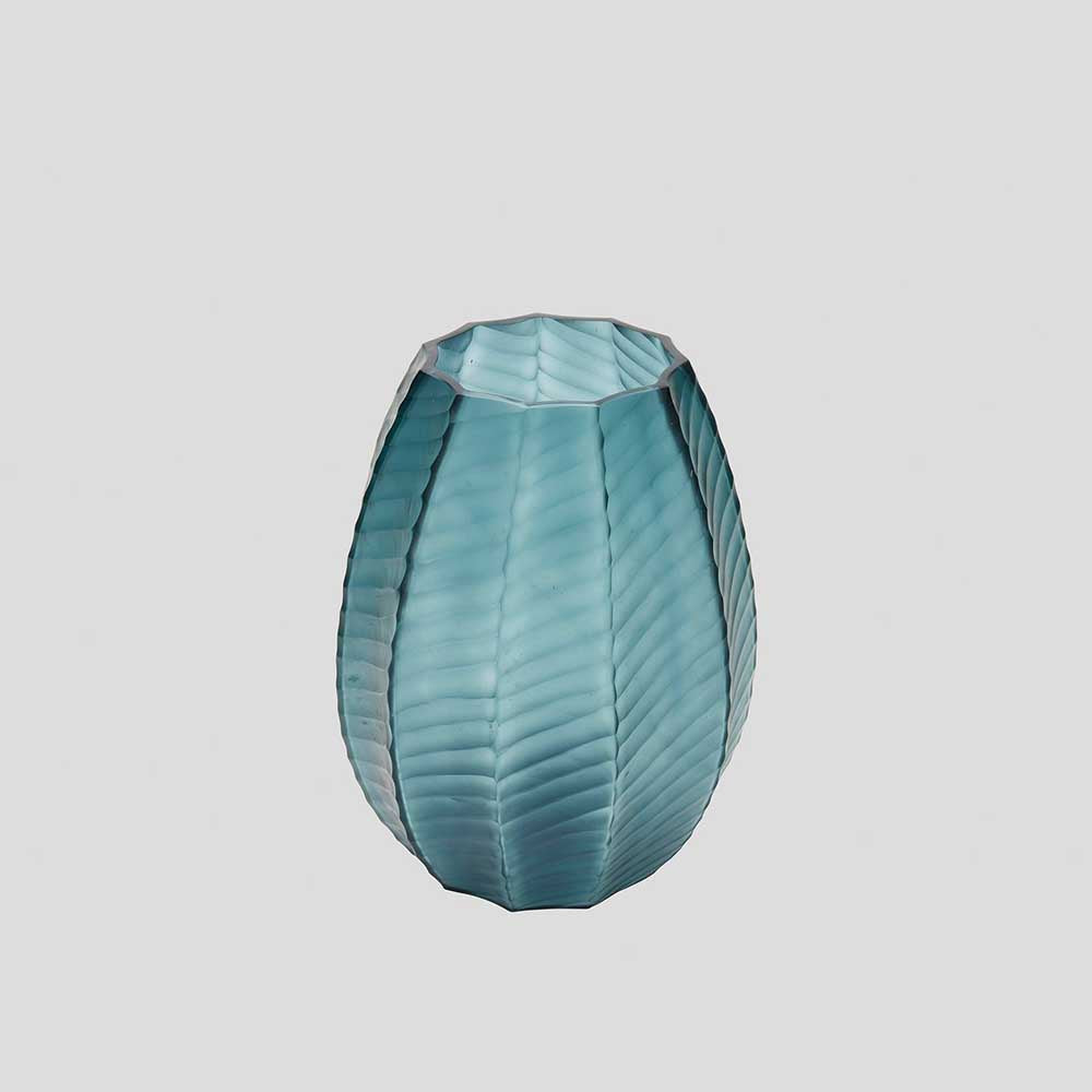 THE FOUNDRY: Lotus Vase Petrol | Small