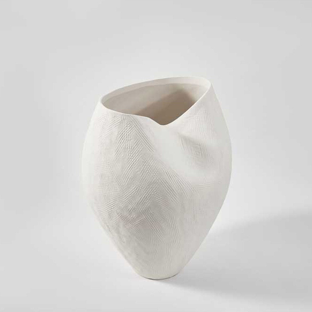 THE FOUNDRY: Moule Vase Ivory | Medium