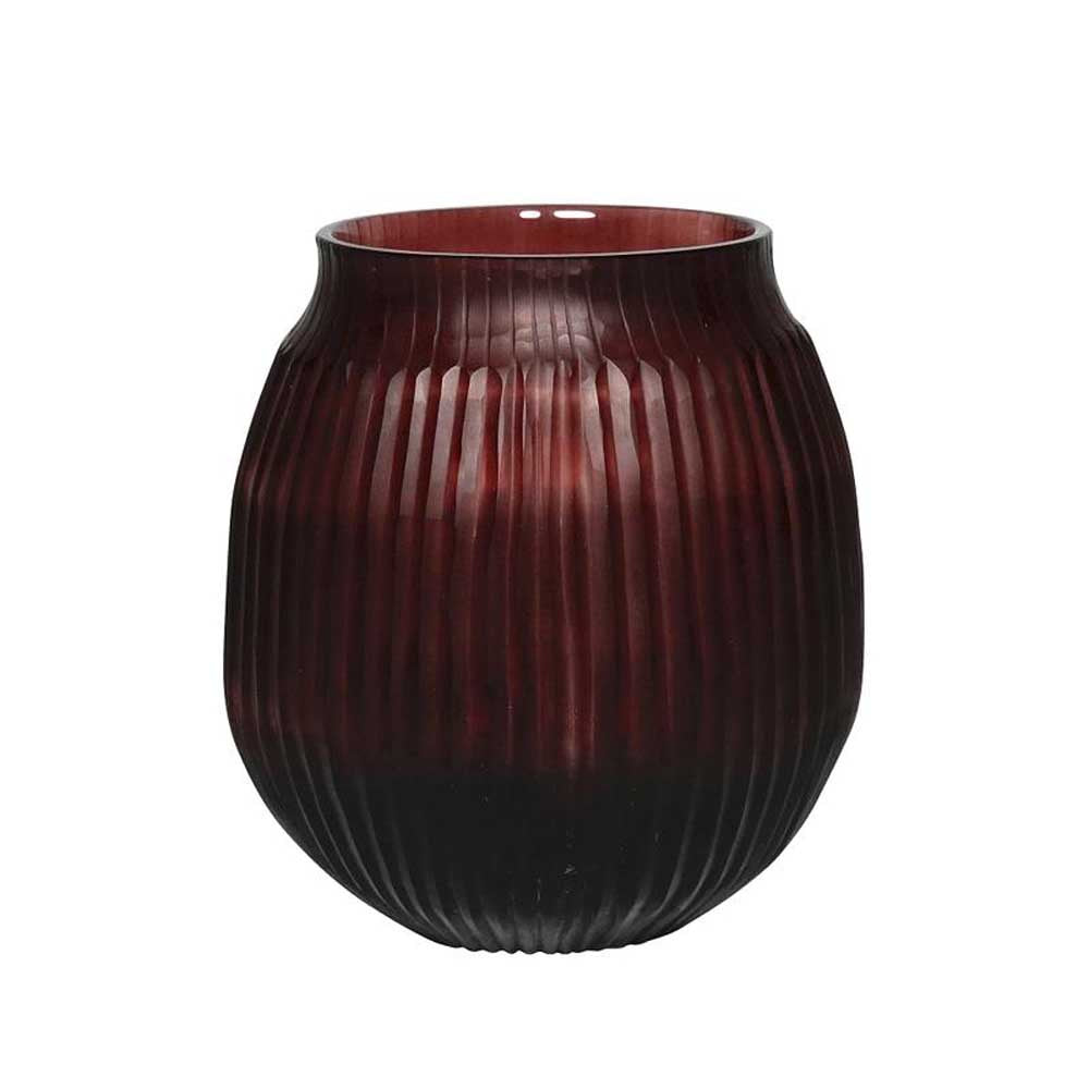BRIAN TUNKS: Cut Glass Vase Small | Blush