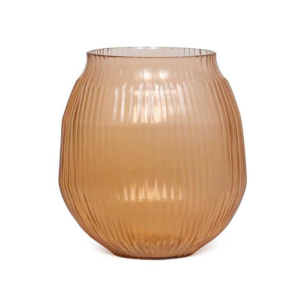 BRIAN TUNKS: Cut Glass Vase Small | Copper