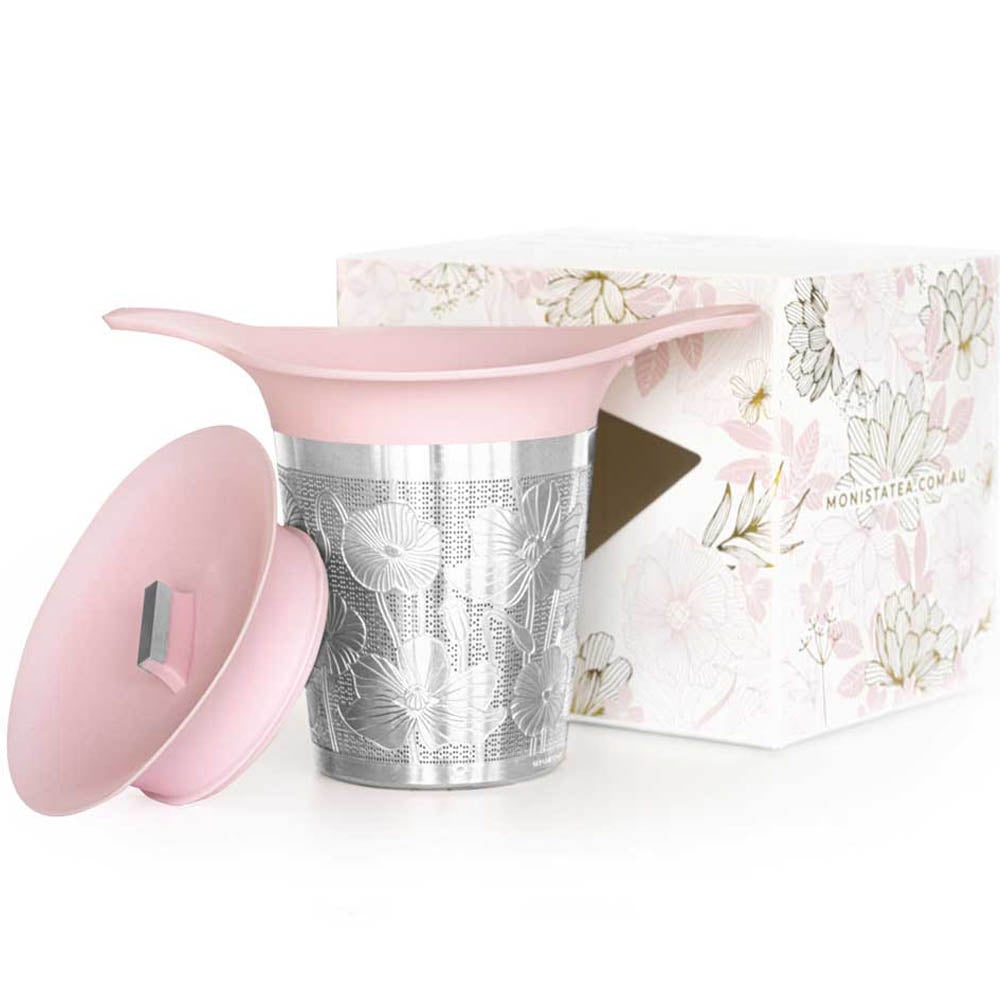 MONISTA TEA CO: Tea Basket Infuser | Soft Pink
