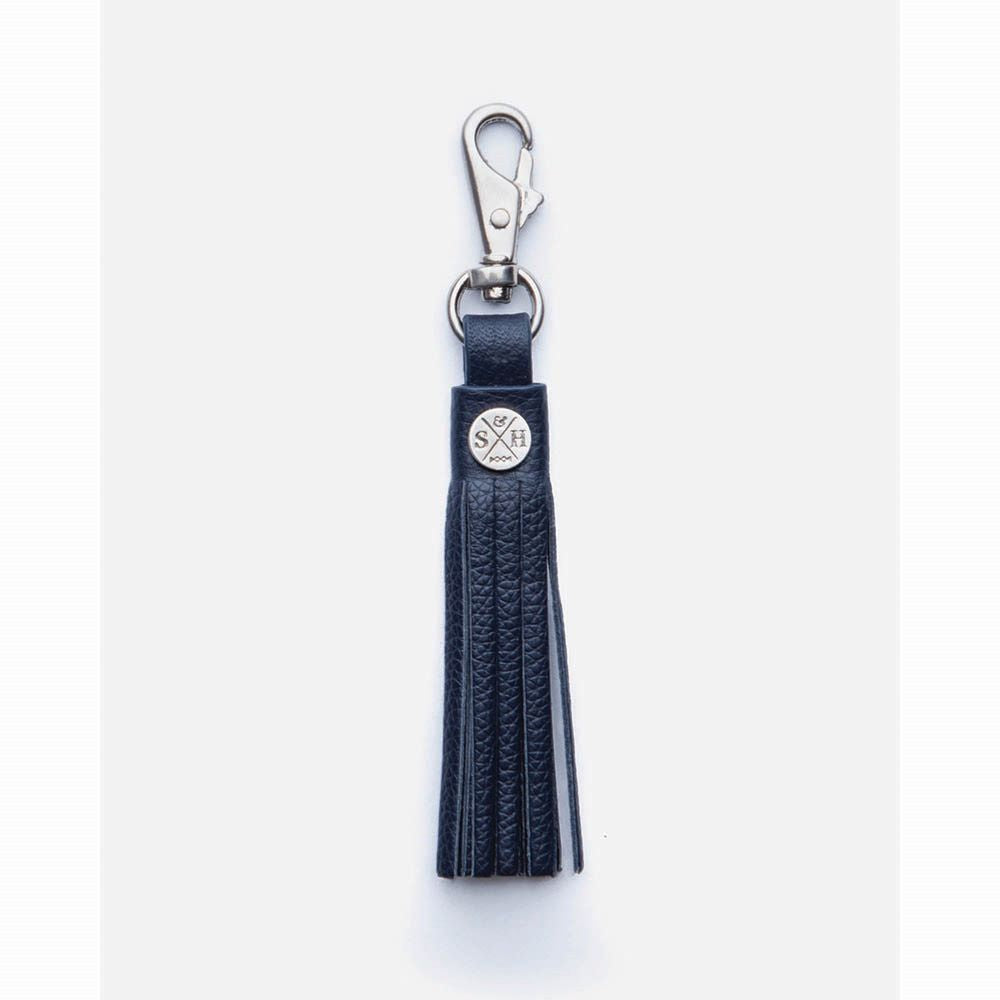 STITCH & HIDE: Leather Tassel | Navy