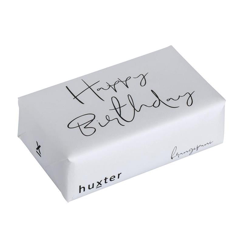 HUXTER: Soap | Happy Birthday - White With Black