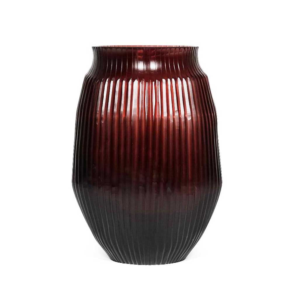 BRIAN TUNKS: Cut Glass Vase Medium | Blush